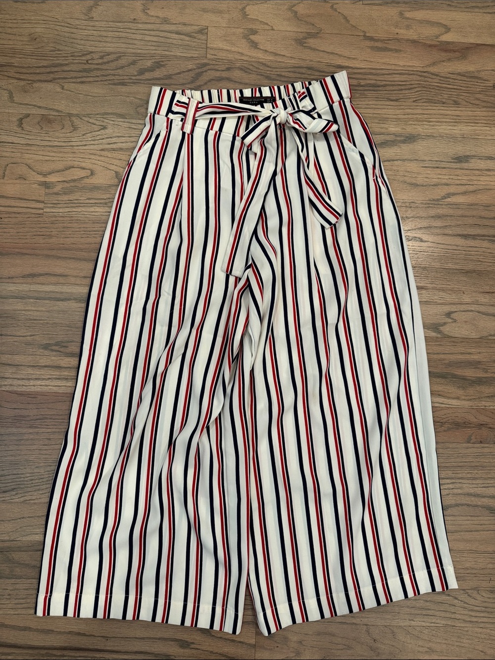 Zara Striped Top in Navy, Red & White